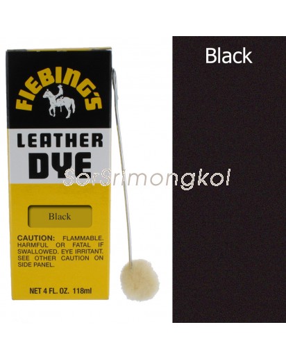 Fiebing's Black Leather Dye - 4 oz