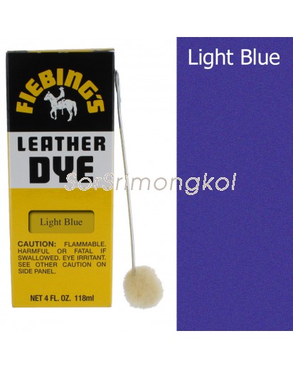 Fiebing's Light Blue Leather Dye - 4 oz