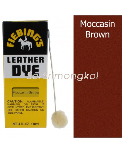Fiebing's Mocassin Brown Leather Dye - 4 oz