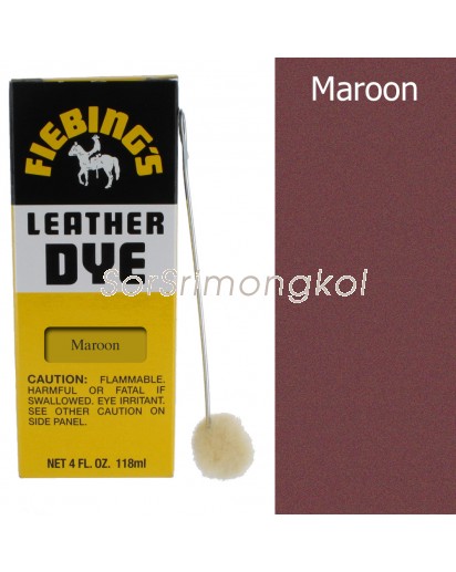 Fiebing's Maroon Leather Dye - 4 oz