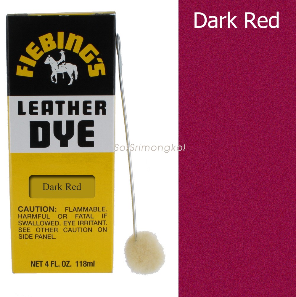 Fiebing's Dark Red Leather Dye 4oz
